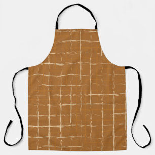 Seamless geometric pattern with abstract brush str apron