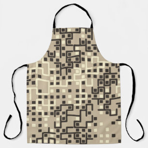 Seamless geometric pattern with colored elements,  apron