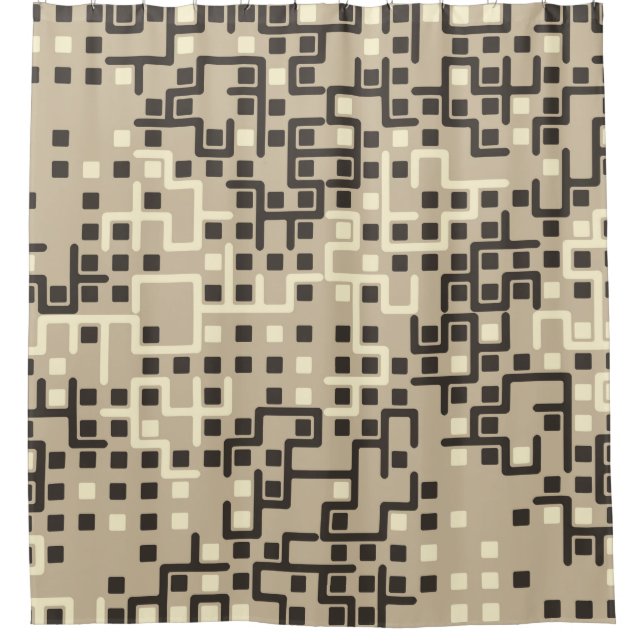 Seamless geometric pattern with coloured elements, (Front)