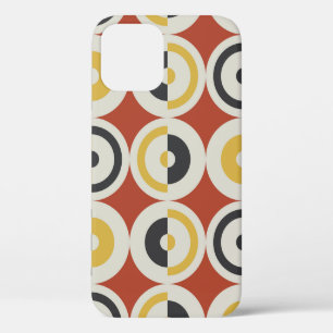 Seamless geometric pattern with colourful circles iPhone 12 case