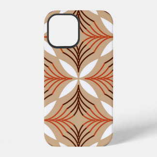 Seamless geometric pattern with flowers iPhone 12 case