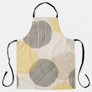 Seamless geometric pattern with pink circles apron