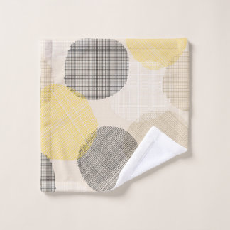 Seamless geometric pattern with pink circles wash cloth