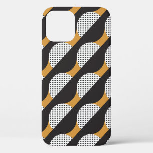 Seamless geometric pattern with semicircles iPhone 12 case