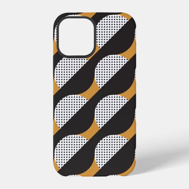 Seamless geometric pattern with semicircles iPhone case (Back)