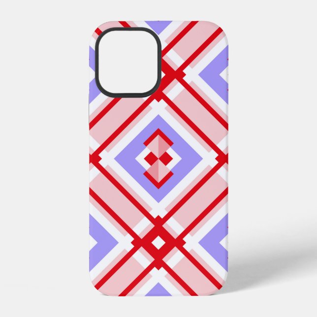 Seamless geometric pattern with squares iPhone case (Back)