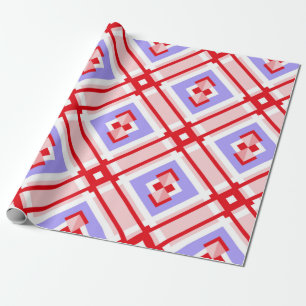 Seamless geometric pattern with squares wrapping paper