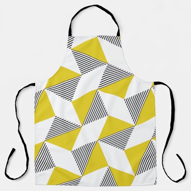 Seamless geometric pattern with triangles,  rhombu apron (Front)