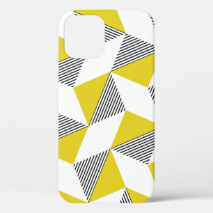 Seamless geometric pattern with triangles, rhombu iPhone 12 case