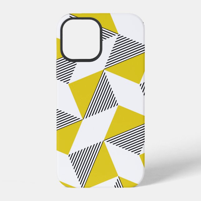 Seamless geometric pattern with triangles,  rhombu iPhone case (Back)