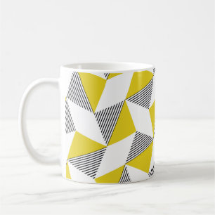 Seamless geometric pattern with triangles,rhombus coffee mug