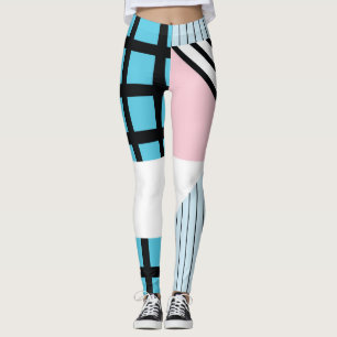 Seamless Geometric Shapes Pattern. Leggings