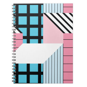 Seamless Geometric Shapes Pattern. Notebook