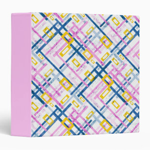 Seamless geometrical bright colours rectangular sh binder