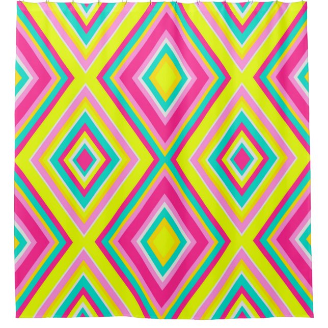 Seamless geometrical modern shapes triangles brigh (Front)