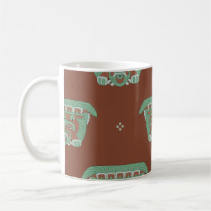 Seamless geometrical pattern with tribal motifs. H Coffee Mug