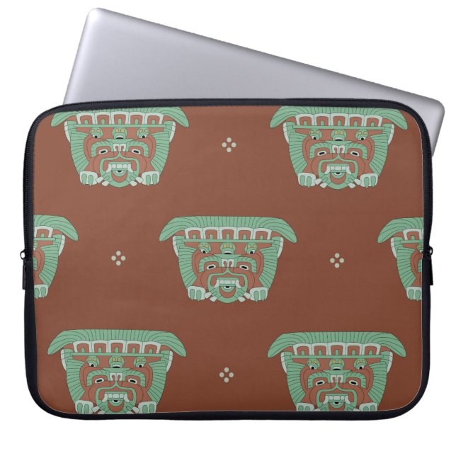 Seamless geometrical pattern with tribal motifs. H Laptop Sleeve (Front)