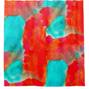 Seamless giraffe,  blue,  orange watercolor artist