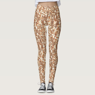 Seamless glitter sparkles sequins shimmers golden leggings
