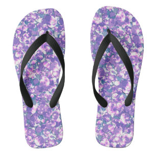 Seamless glitter sparkles sequins shimmers silver flip flops