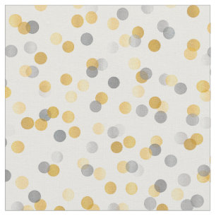 Seamless Gold & Silver Confetti Fabric