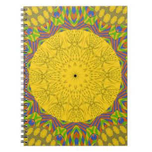Seamless Golden ornamental. Notebook