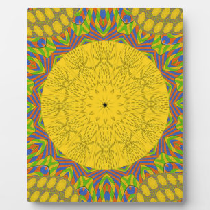 Seamless Golden ornamental. Plaque