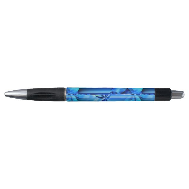 Seamless Graphic Design - blue black I Pen (Front)