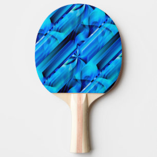 Seamless Graphic Design - blue black I Ping Pong Paddle