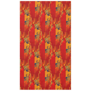 Seamless Graphic Design - red orange I Tablecloth