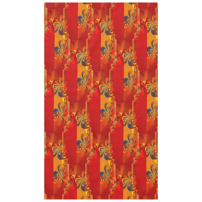 Seamless Graphic Design - red orange I Tablecloth (Front)