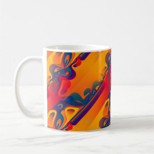 Seamless Graphic Design - yellow red I Coffee Mug