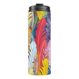 Seamless graphic pattern miracle multicolored feat thermal tumbler