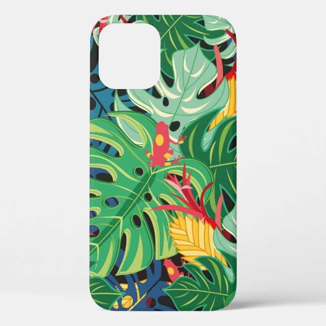 Seamless graphic pattern with leaves monstera and  Case-Mate iPhone case (Back)