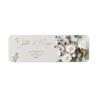 Seamless Green White Elegant Floral Personalized