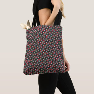 Seamless grey pattern tote bag