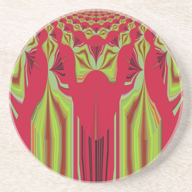Seamless Hakuna Matata design Coaster (Front)