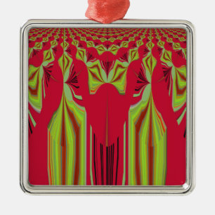 Seamless Hakuna Matata design Metal Ornament