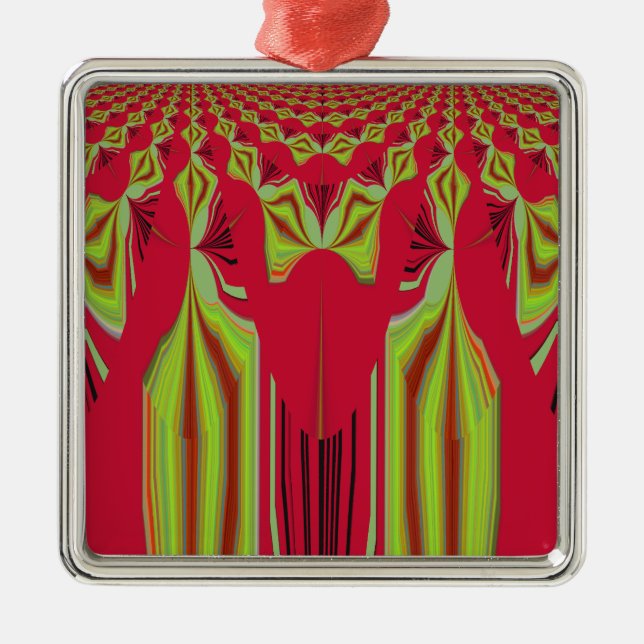 Seamless Hakuna Matata design Metal Ornament (Front)