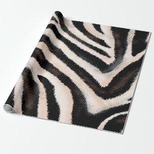 Seamless hand drawing zebra texture, animal print, wrapping paper