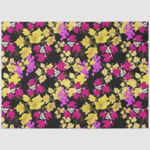 Seamless harvest grape pink roses flowers floral c tissue paper