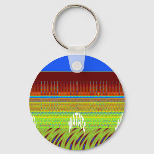 Seamless Have a Nice Day and a Better Night Keychain