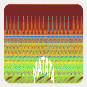 Seamless Have a Nice Day and a Better Night Square Sticker