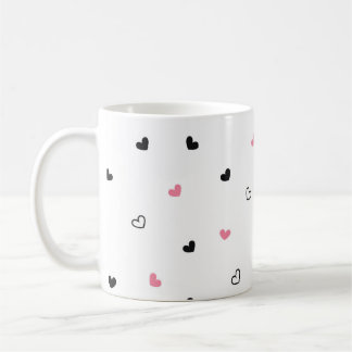 Seamless Heart Doodle Pattern Coffee Mug