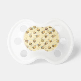 Seamless Honey Bee Pattern Pacifier