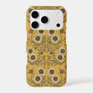 Seamless Honeybee Sunflower Phone Case