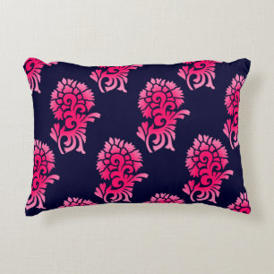 seamless Indian mughal flower motif backgroundabst Accent Pillow