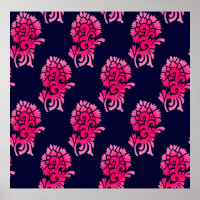 seamless Indian mughal flower motif backgroundabst