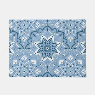 Seamless Islamic Colorful Blue  Doormat