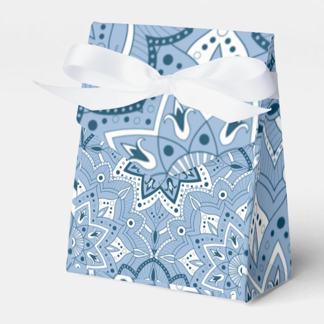 Seamless Islamic Colourful Blue    Favor Box (Front Side)